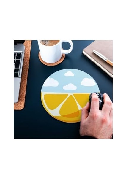 Desenli Yuvarlak Mousepad - Mouse Pad - Fare Altlığı modelleri