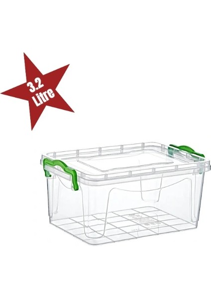 Buğz Şeffaf Saklama Kutusu 3.2 Litre