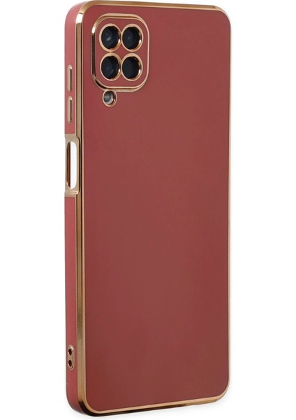 Samsung Galaxy A12 Kılıf Volet Silikon - Kırmızı