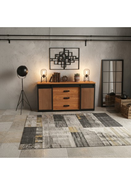 Vega Doğal Ahşap Sürgülü Çemeceli Konsol 120CM