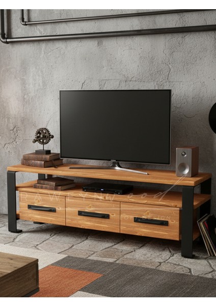 Vega Doğal Ahşap Sürgülü Çemeceli Konsol 120CM indirimleri