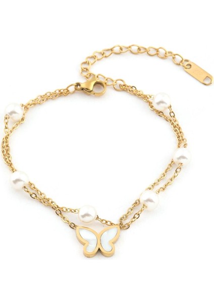 Çelik Bileklik Gold