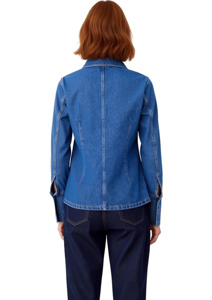 Kadın Denim Gömlek Modern Manşet Tasarımı Ile Şık ve Konforlu Bir Seçenek Fonksiyonel Spor fiyatları