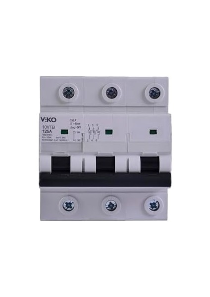 10VTB-3C125 Otomatik Sigorta 10KA C Tipi 3 KUTUP125A modelleri