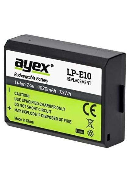 LP-E10 Batarya 1300D, 1200D, 1100D, Rebel T3, T5 Için modelleri