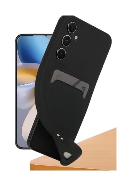 Galaxy A16 ile Uyumlu Kılıf Kartvizitli Kartlıklı Kamera Korumalı Galaxy A16-5G ile Uyumlu Kapak Silikon Soft ve Pürüzsüz Dış Yüzey (Su Yeşil, Galaxy A16) modelleri