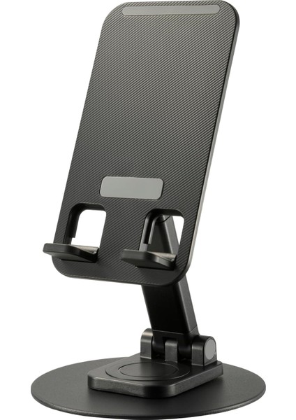 360° Dönebilen Katlanabilir Telefon Standı – Ayarlanabilir Yükseklikli, Masaüstü ve Seyahat Uyumlu Taşınabilir Telefon Tutucu, Video Izleme ve Görüntülü Görüşmeler Için Uygun