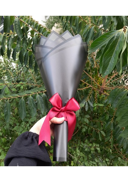 20 Li Solmayan Gül Buketi Bordo Gül Dışı Siyah - Cipsolu fiyatları