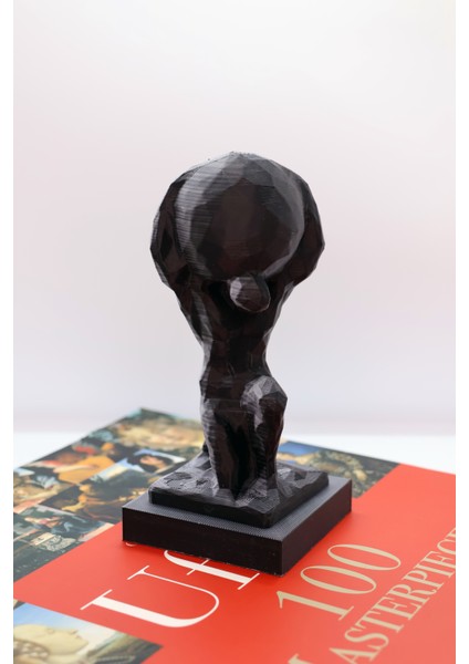 🪨 Atlas – Dünyayı Taşıyan Figür | 3D Baskı Biblo - Low Poly