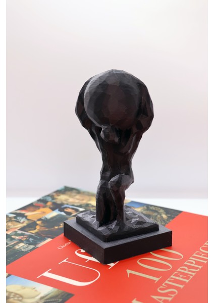 🪨 Atlas – Dünyayı Taşıyan Figür | 3D Baskı Biblo - Low Poly fırsatları