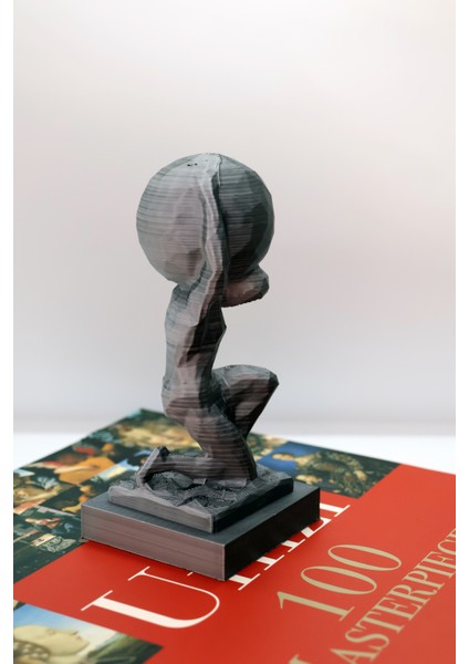 🪨 Atlas – Dünyayı Taşıyan Figür | 3D Baskı Biblo - Low Poly indirimleri
