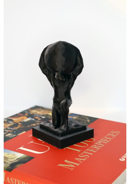 🪨 Atlas – Dünyayı Taşıyan Figür | 3D Baskı Biblo - Low Poly