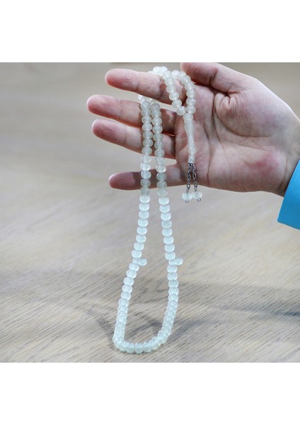 Kararmaz Metal Püsküllü Tekerlek Kesim Şeffaf Renk 99 Taneli Kedigözü Namaz Tesbihi indirimleri