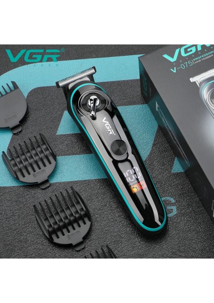 Vgr V-075 T Bıçak Sıfır Kesim LCD Ekran Şarjlı Tıraş Makinesi fırsatları