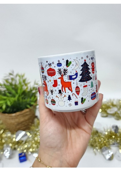 Mutlu Noeller Merry Christmas Yılbaşı Temalı Happy New Year Design T Kupa Bardak Latte Fincanı fiyatları