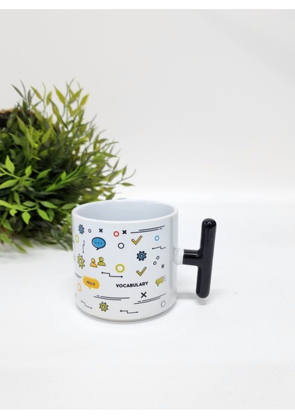 Öğretmenler Için Ingilizce Kelime ve Best Teacher Ever Yazılı Porselen T Kupa Bardak Latte Fincanı modelleri