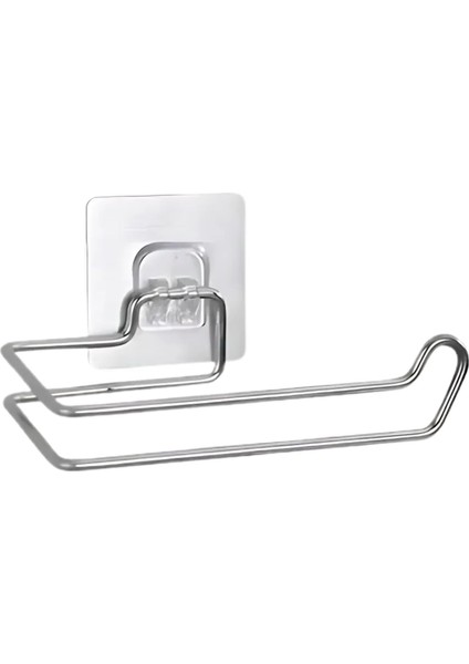 Kağıdı Tutacağı - Paslanmaz Çelik, Kağıt Havlu Tutacak, Lavabo ve Mutfak Kullanımına Uygun, Duvar Montajlı Şık Tasarım
