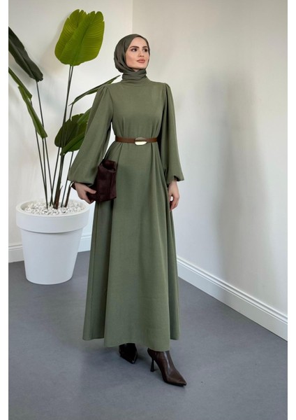 Blake Fitilli Kemerli Elbise Haki fiyatları