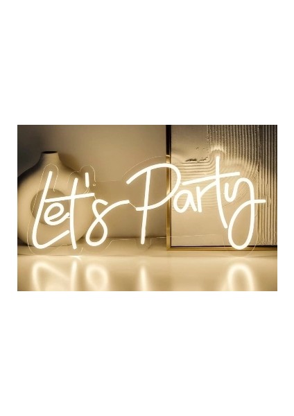 Let's Party Yazılı Neon LED