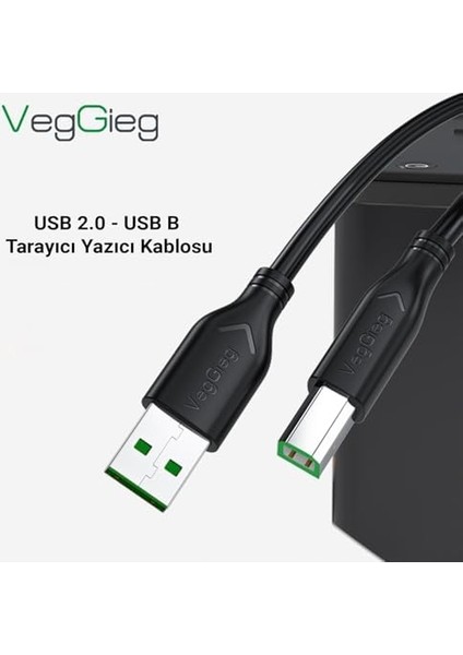 USB B Printer Tarayıcı Yazıcı Data Kablosu 5 Metre fiyatları