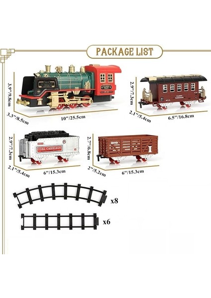 Yılbaşı Noel Büyük Klasik Tren Seti Uzaktan Kumandalı - Buharlı Sesli ve Işıklı 20 Prç fiyatları