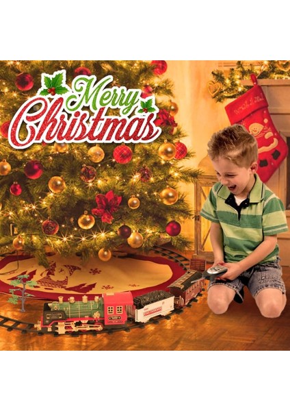Yılbaşı Noel Büyük Klasik Tren Seti Uzaktan Kumandalı - Buharlı Sesli ve Işıklı 20 Prç indirimleri