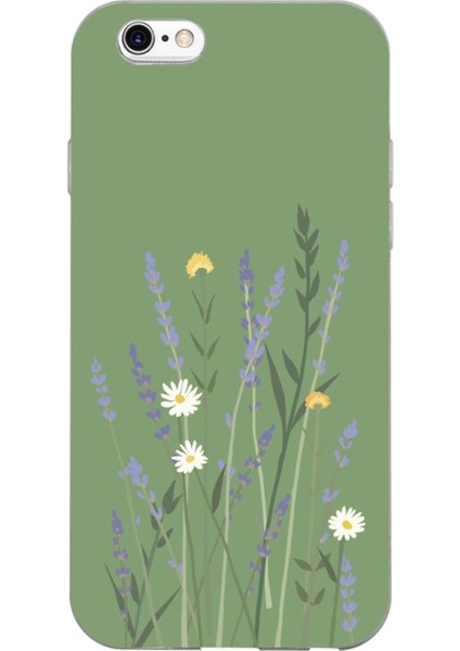 6s ile Uyumlu Yeşil Lavanta Telefon Kılıf