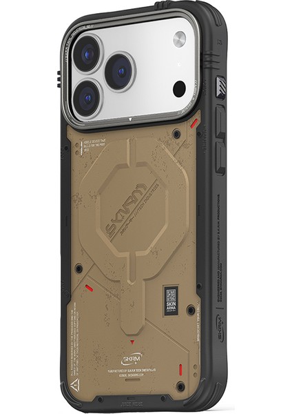 iPhone 17 Pro Max Uyumlu Kılıf M-Safe Şarj Özellikli Airbag Tasarımlı Skinarma Vigor Kapak Kahvereng modelleri