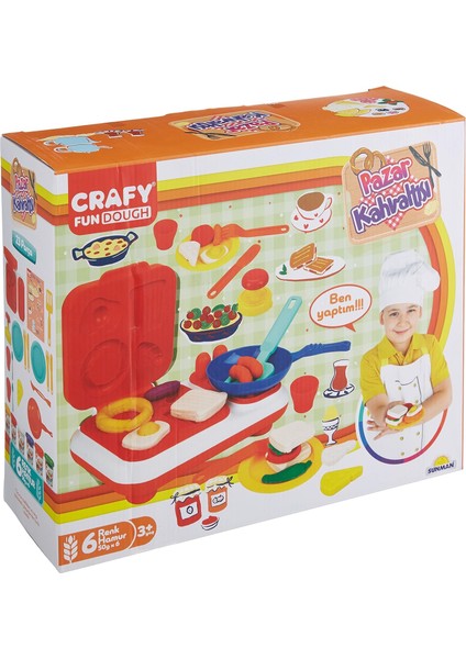 Oyun Hamur Set Pazar Kahvaltısı 6X50GR 24 Parça Büyük