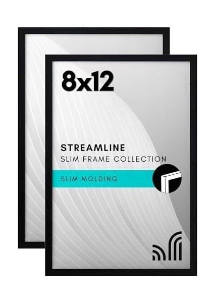 Resim Çerçevesi, 20,3 x 30,5 Cm, Kırılmaz Camlı, Duvar ve Masa Plakası Için Yatay ve Dikey Formatlar (2 Adet) modelleri