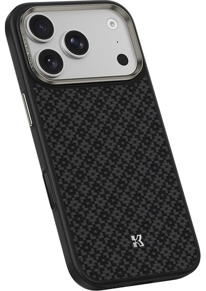 iPhone 17 Pro Uyumlu Kılıf M-Safe Şarj Özellikli Benks Armorpro Armorgrid Serisi Kevlar Kapak Siyah fiyatları