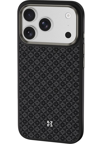 iPhone 17 Pro Uyumlu Kılıf M-Safe Şarj Özellikli Benks Armorpro Armorgrid Serisi Kevlar Kapak Siyah fırsatları