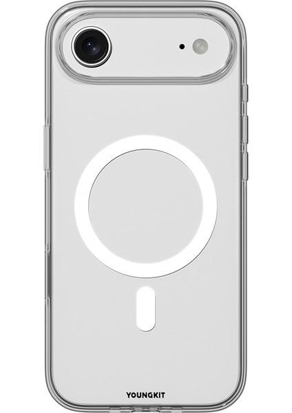 iPhone 17 Air Uyumlu Kılıf M-Safe Şarj Özellikli Youngkit Clear Serisi Kapak Şeffaf fiyatları