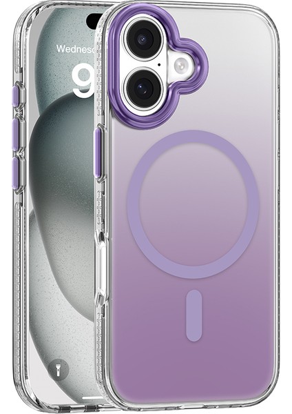 iPhone 17 Uyumlu Kılıf M-Safeli Sararmaya Karşı Dayanıklı Mutural Icesense Serisi Kapak Mor fiyatları