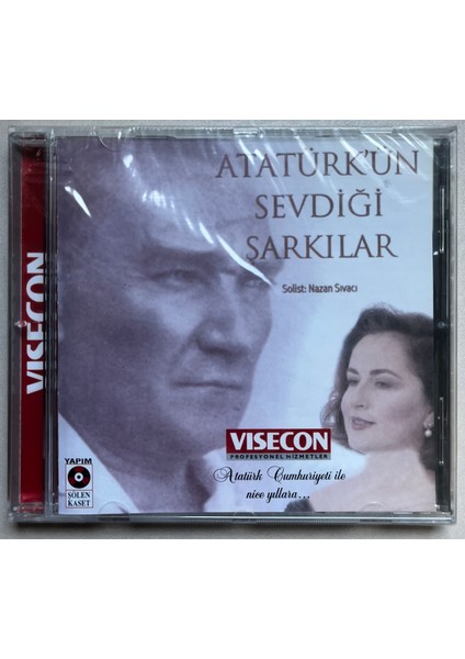 Nazan Sıvacı Atatürk'ün Sevdiği Şarkılar CD (Jelatininde Sıfır Orijinal Dönem Baskı Cd)