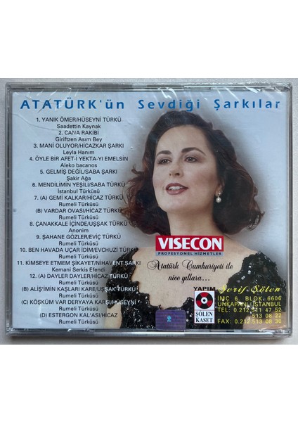 Nazan Sıvacı Atatürk'ün Sevdiği Şarkılar CD (Jelatininde Sıfır Orijinal Dönem Baskı Cd) fiyatları