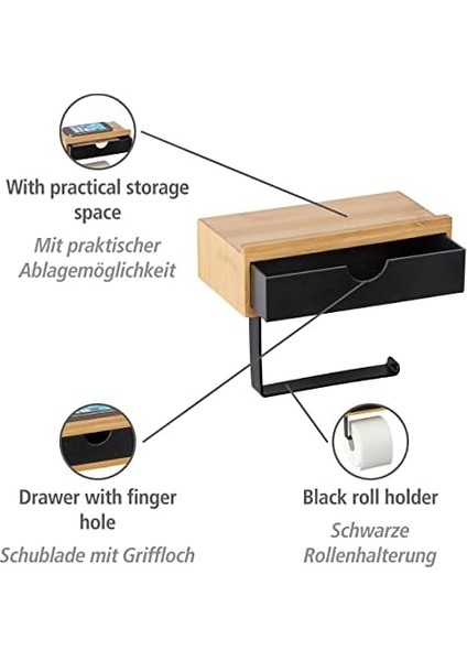Tuvalet Kağıdı Tutucusu Tepsi ve Çekmeceli modelleri