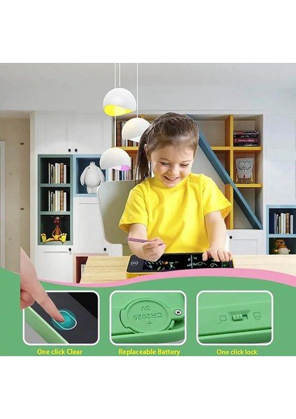 Writing Tablet LCD 6,5 Inç Dijital Kalemli Çizim Yazı Tahtası ve Kalemlik Grafik Not Eğitim Tableti modelleri