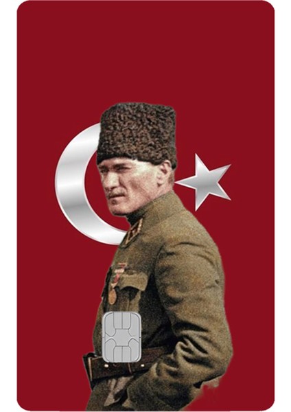 Kart Kaplama Sticter Etiket 6 Adet Atatürk 60003