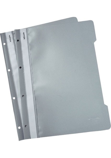 Esselte Telli Dosya Plastik A4 Gri SLT-4199 (50 Li)