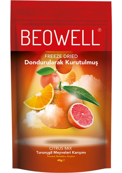 Citrus Mix – Freeze Dried Dondurularak Kurutulmuş Narenciye Meyveleri