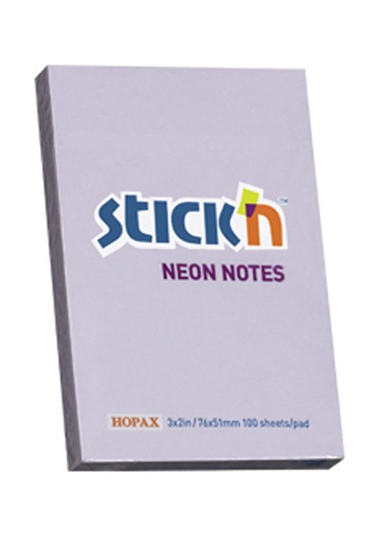 Hopax Stıckn Yapışkanlı Not Kağıdı (12 ADET)100 Yp 76X51 Pastel Lila 21402