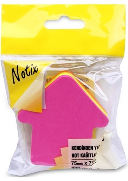 Notix Yapışkanlı Not Kağıdı 4r Ok 200 Yp Asmalı N-4r-Ok-Fp