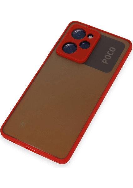 Xiaomi Poco X5 Pro 5g Kılıf Montreal Silikon Kapak - Kırmızı