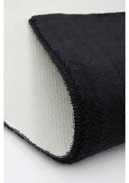 Siyah Cloudy Post Peluş Halı Kaymaz Taban Yumuşacık Yolluk Modern Halı fiyatları