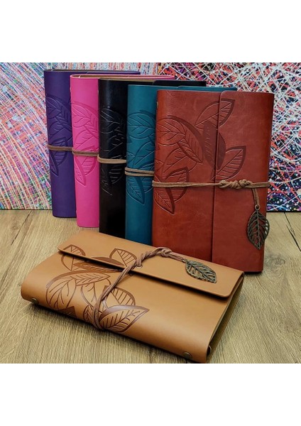 Yaprak Desenli Hatıra Defteri