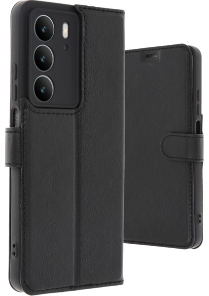 Realme C75 4g Trend S Plus Kapaklı Kılıf - Siyah