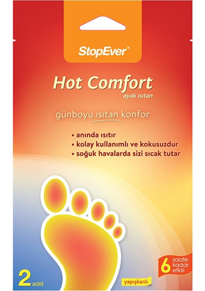Stopever Hot Comfort Ayak Isıtan Ped 2'li