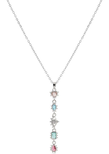 Çelik Y Kolye Silver