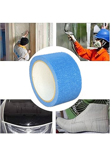 Renkli Maskeleme Kağıt Bant Boya Bandı 50MMX20MT Mavi